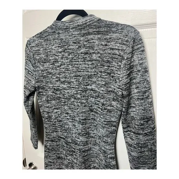 Lulus Dress Modern Marl Grey Bodycon Midi 3/4 Sleeve Fitted Gray Size Medium - Picture 7 of 8